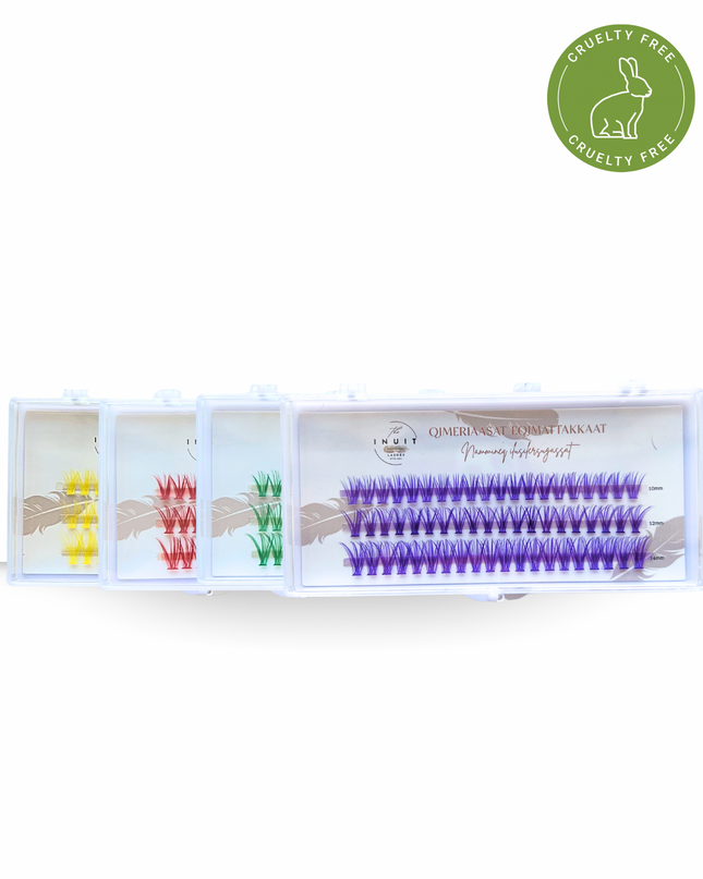 Mini farvede vipper