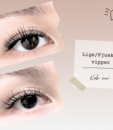 Lige/Pjusket vipper