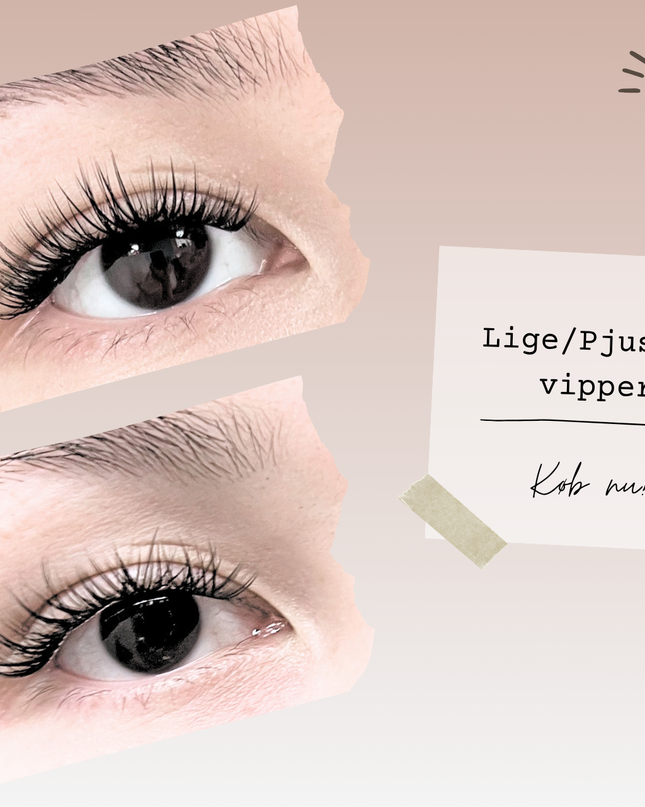 Lige/Pjusket vipper